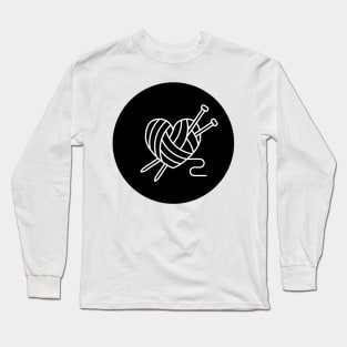 heart yarn ball knitting Long Sleeve T-Shirt